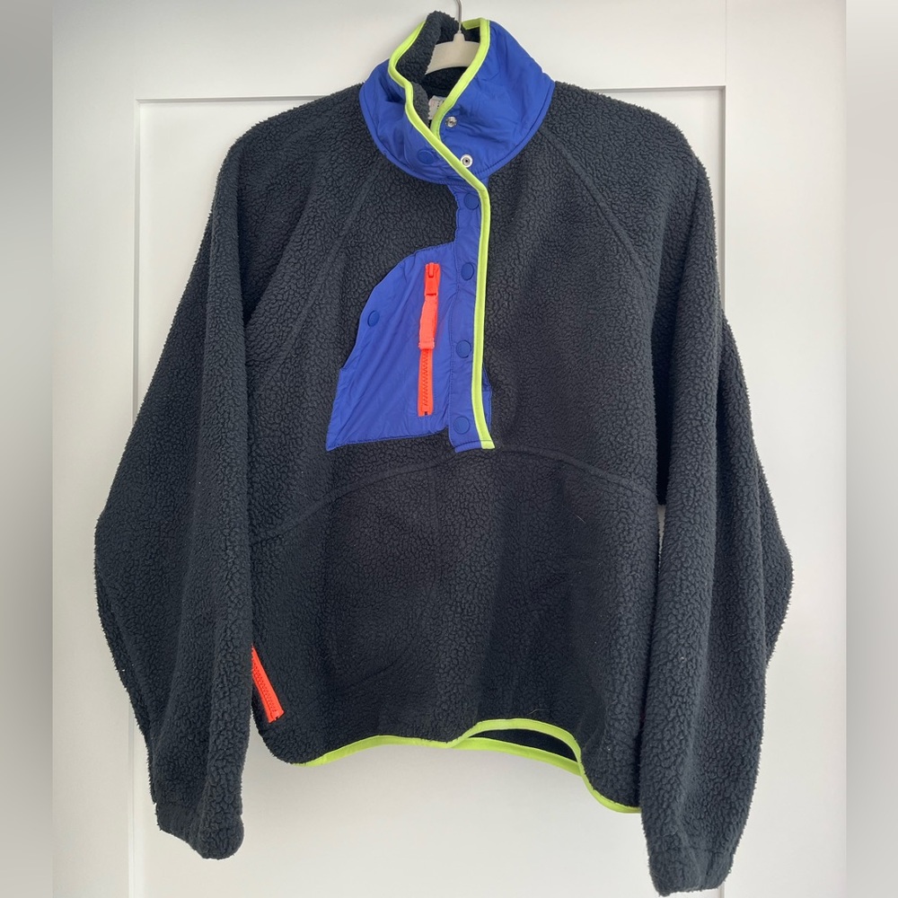 Free People Hit the Slopes Colorblock Pullover